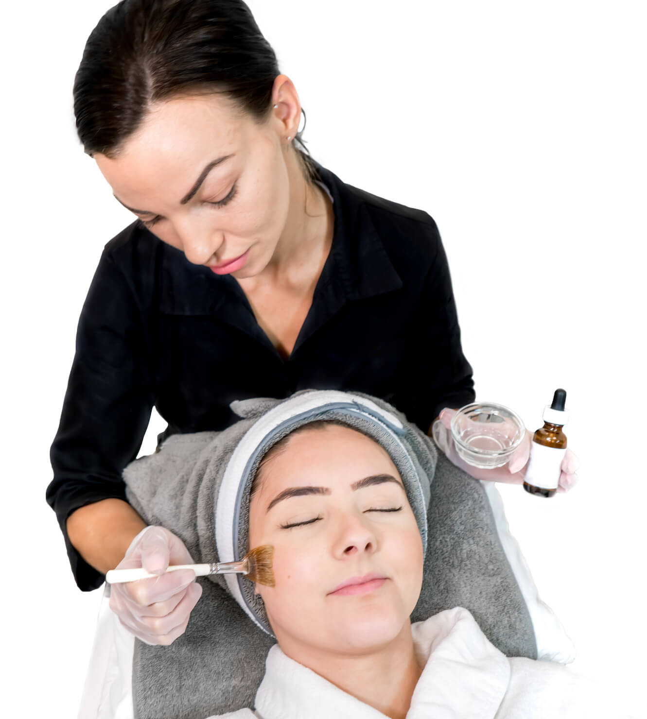 chemical peel surrey treatment on white bg