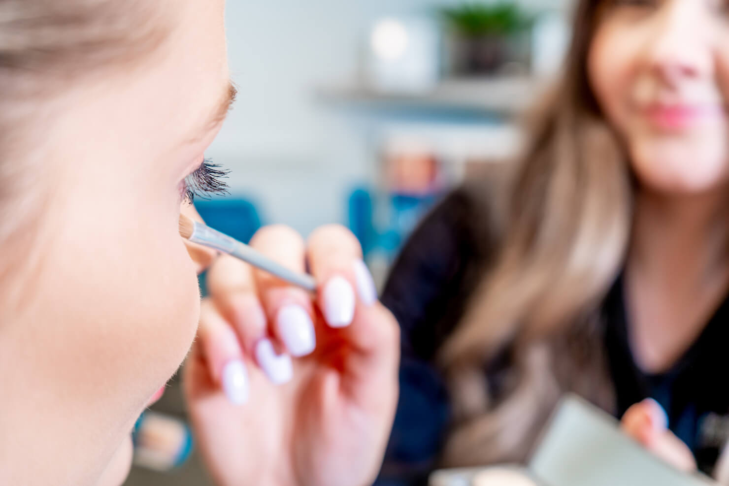 Makeup application in a skin care clinic using Colorescience healthy makeup