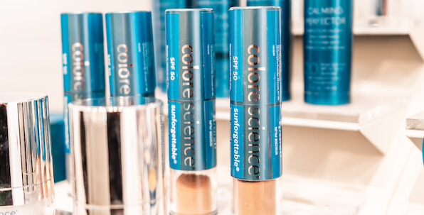 colorscience mineral makeup with spf on display at surrey beauty and laser clinic