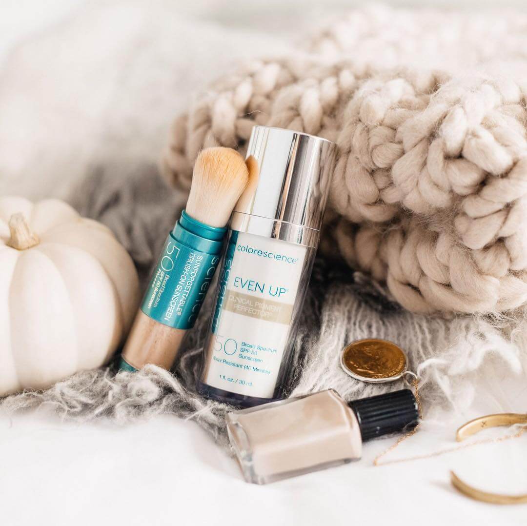 Even Up Pigment Perfector by Colorescience SPF 50 with brush on sunscreen - available in Canada