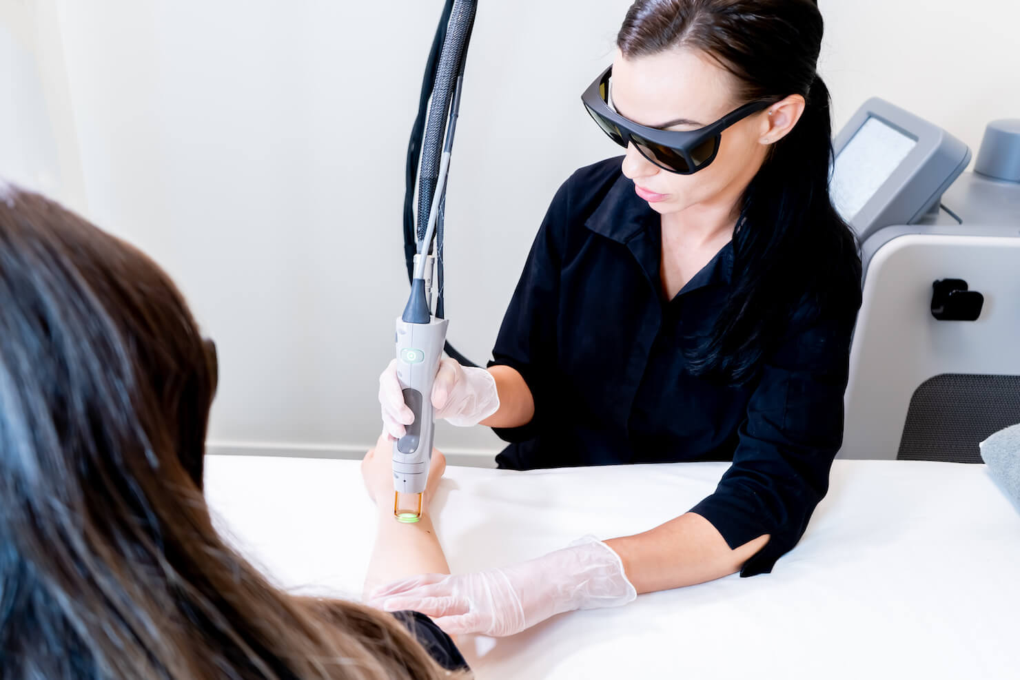 laser hair removal in surrey clinic - treatment session