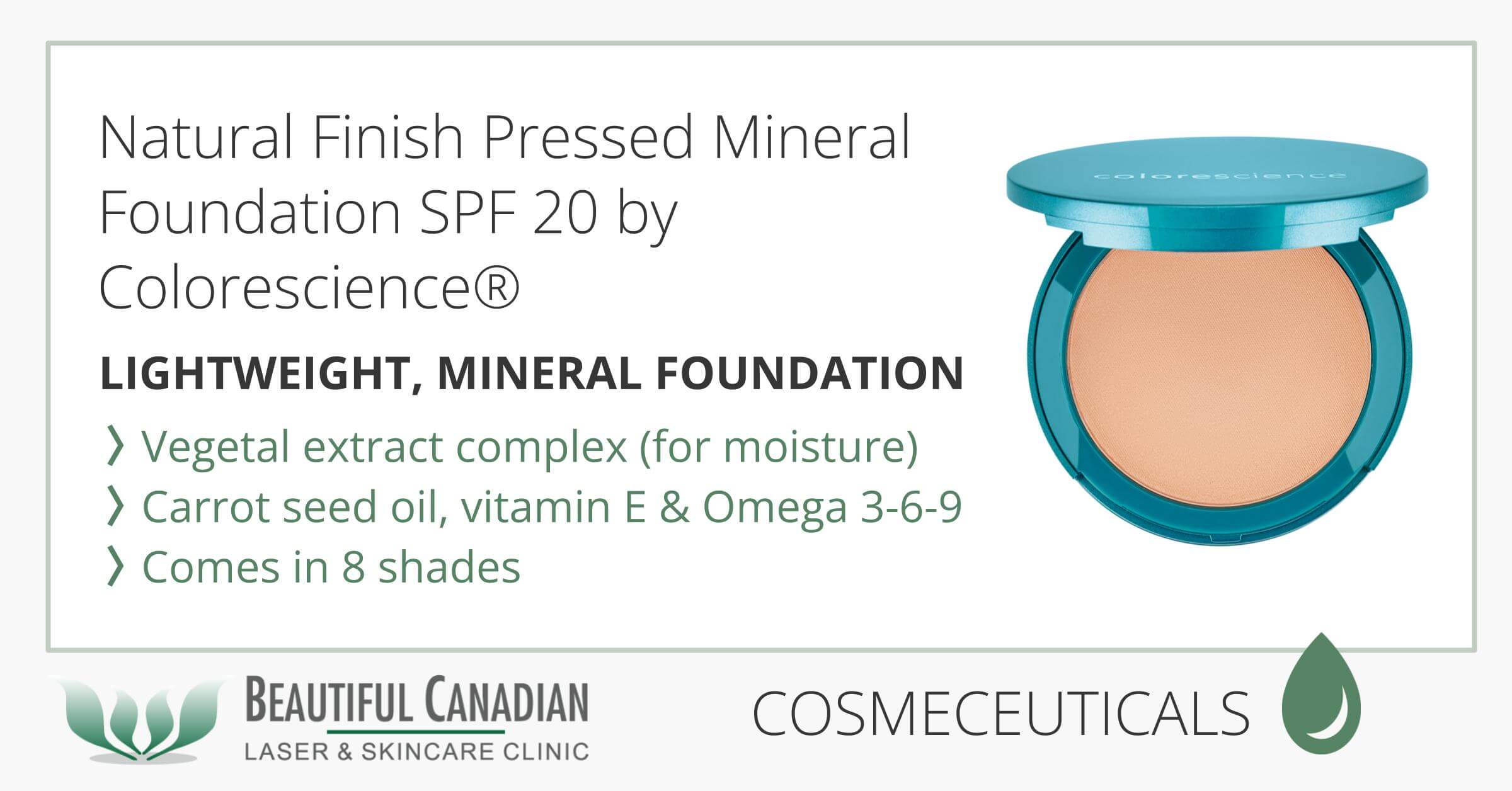Natural Finish Pressed Mineral Foundation Spf 20 By Colorescience