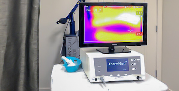 thermi RF treatment machine in cosmetic laser centre office