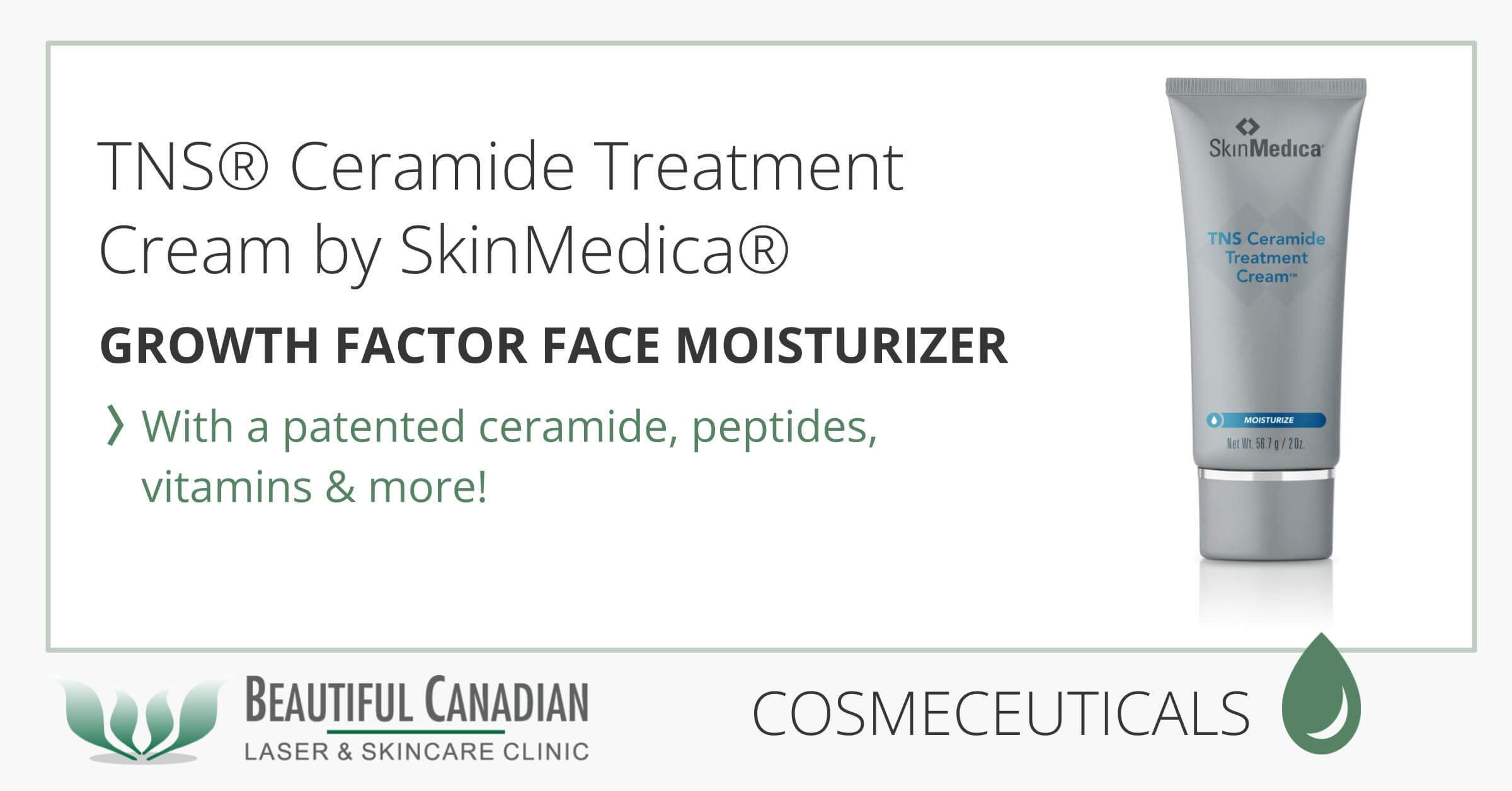 SkinMedica® TNS® Ceramide Treatment Cream Growth Factor Face Cream Buy Canada Online