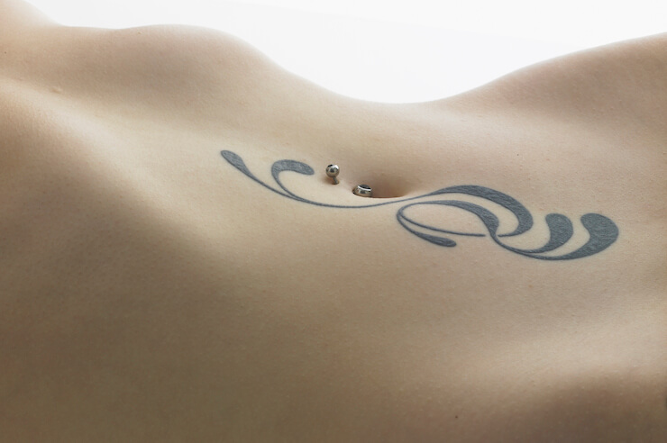 unwanted tattoo on belly for tattoo removal - featured image