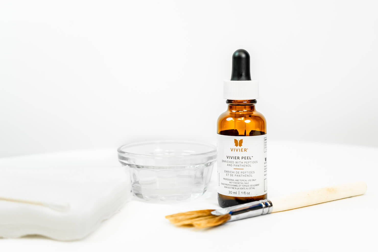 Vivier chemical peel with application tools for use in Surrey cosmetic clinic